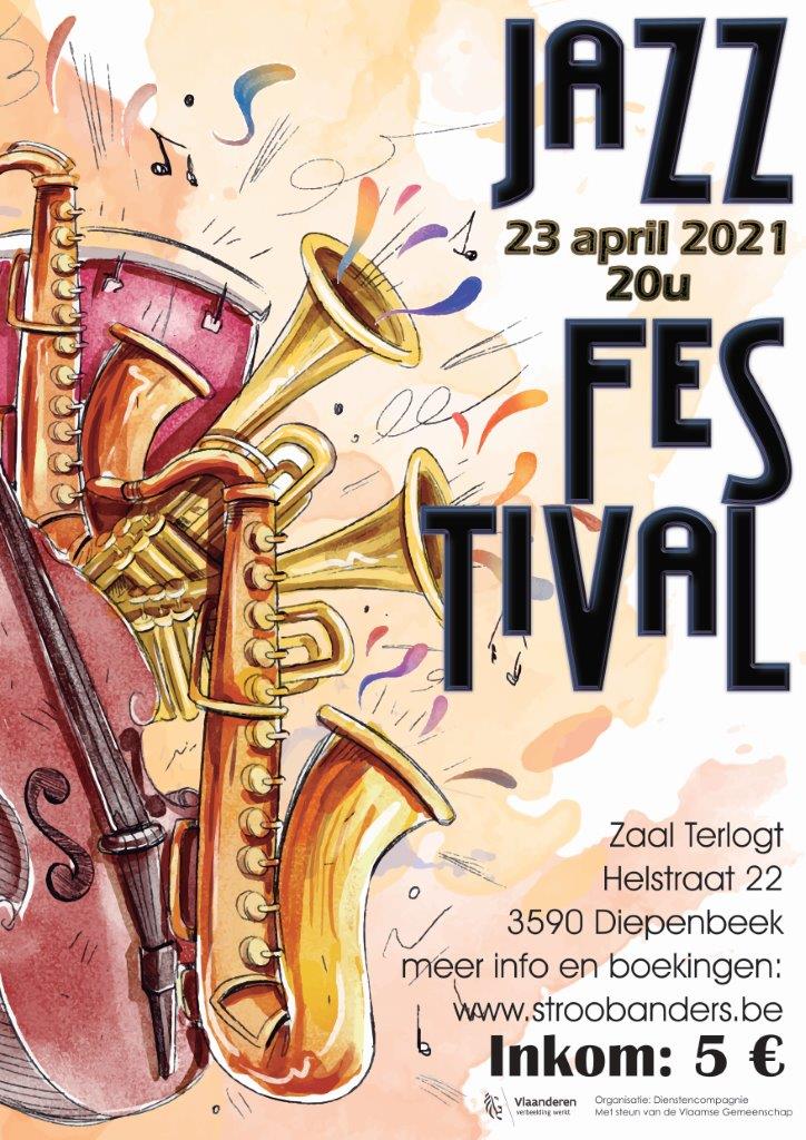 Jazz Festival - 23 april 2021 om 20u - Zaal Terlogt, Diepenbeek, inkom 5 EUR